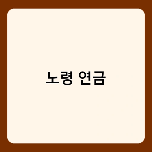 노령 연금 2