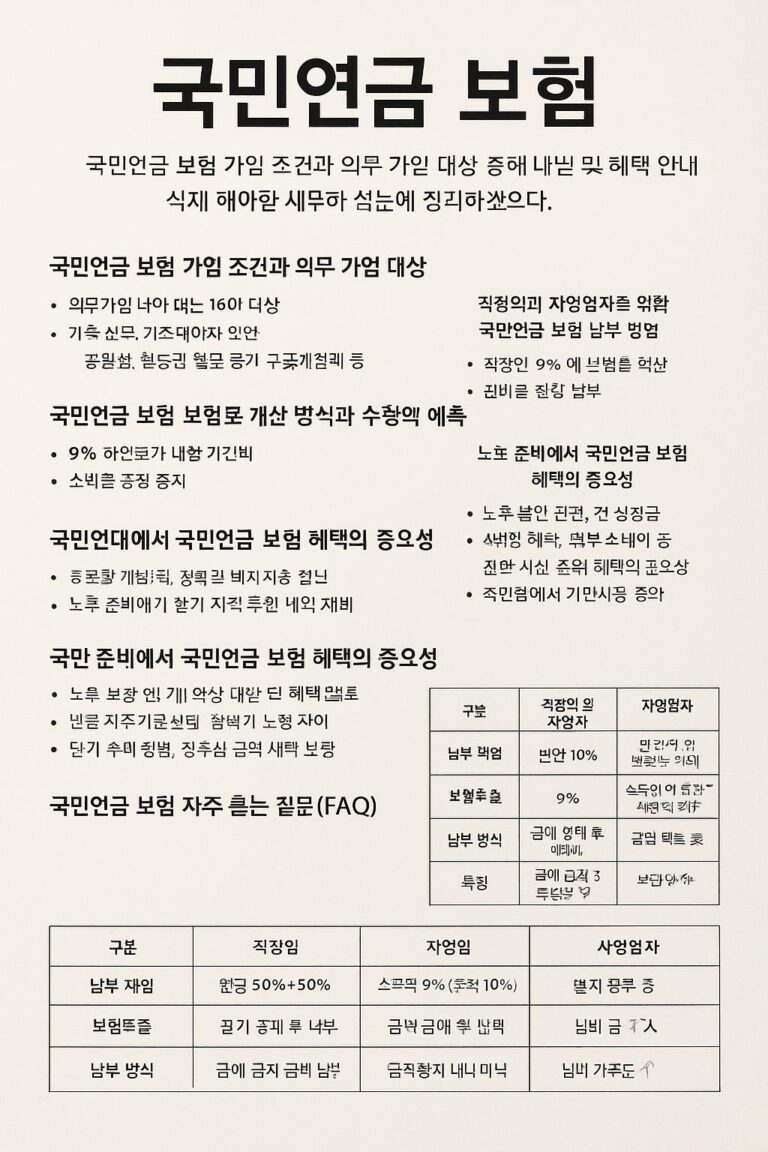 국민연금 보험